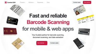 Screenshot preview of scanbot.io