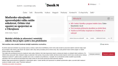 Screenshot of Denikn.cz