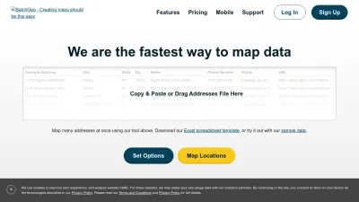 Screenshot of Batchgeo.com