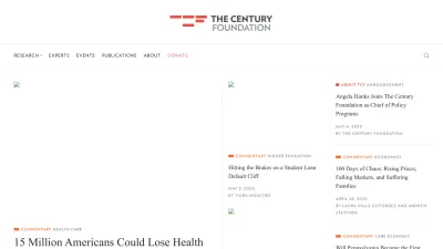 Screenshot preview of tcf.org