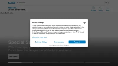 Screenshot preview of zuerich.com