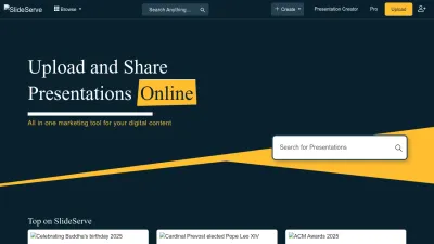 Screenshot of Slideserve.com