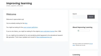 Screenshot of Opencontent.org