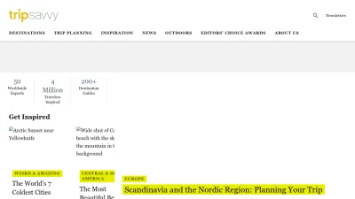 Screenshot of Tripsavvy.com
