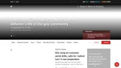 Screenshot of Nknews.org