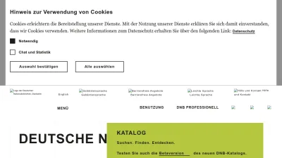 Screenshot preview of dnb.de
