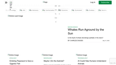 Screenshot of Nautil.us