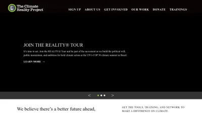 Screenshot of Climaterealityproject.org