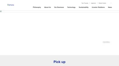 Screenshot of Global.epson.com