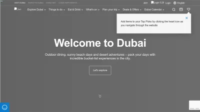 Screenshot of Visitdubai.com