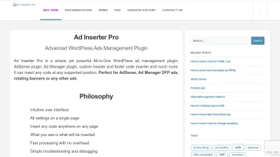 Screenshot of Adinserter.pro