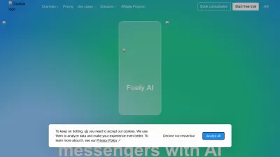 Screenshot of Chatfuel.com