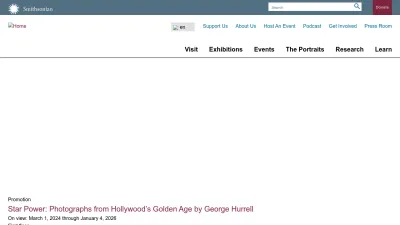 Screenshot of Npg.si.edu