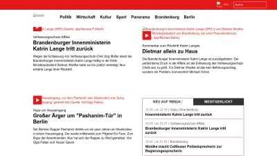 Screenshot of Rbb24.de