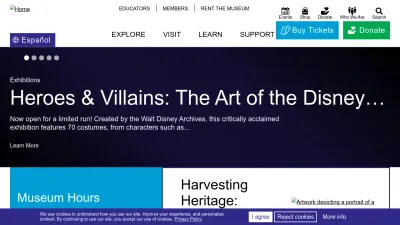 Screenshot preview of scmuseum.org