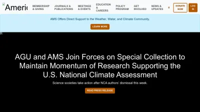 Screenshot of Ametsoc.org