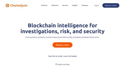 Screenshot of Chainalysis.com