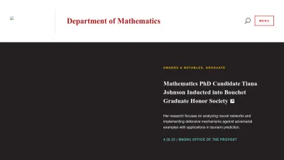 Screenshot of Math.wustl.edu