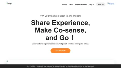 Screenshot of Scrapbox.io