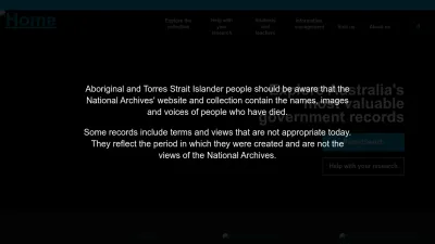 Screenshot of Naa.gov.au