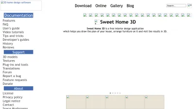 Screenshot of Sweethome3d.com