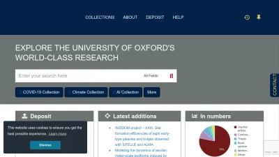 Screenshot of Ora.ox.ac.uk