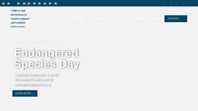 Screenshot of Endangered.org