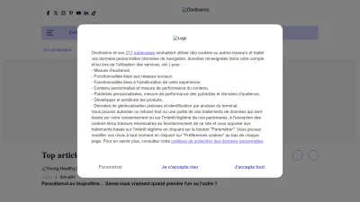 Screenshot of Doctissimo.fr