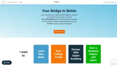 Screenshot of Saylor.org