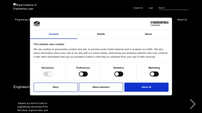 Screenshot of Raeng.org.uk
