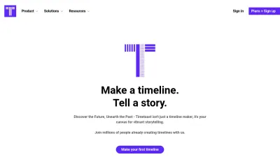 Screenshot of Timetoast.com