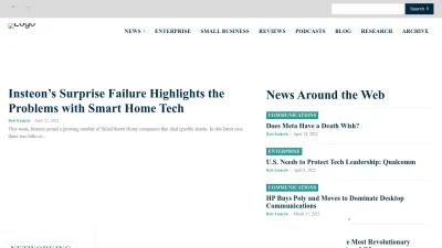 Screenshot of Internetnews.com