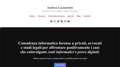 Screenshot of Andrealazzarotto.com