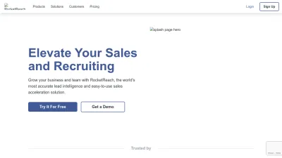 Screenshot of Rocketreach.co