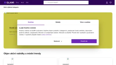 Screenshot preview of glami.cz