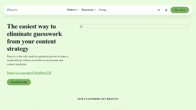 Screenshot of Parse.ly