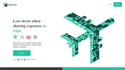 Screenshot of Splitwise.com
