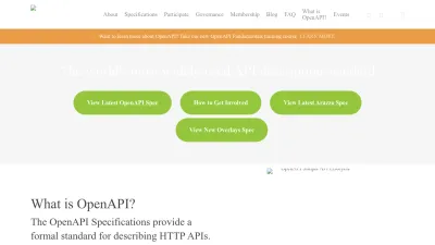 Screenshot of Openapis.org