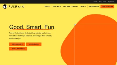 Screenshot preview of pushkin.fm