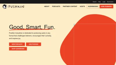 Screenshot of Pushkin.fm