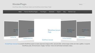 Screenshot preview of wonderplugin.com