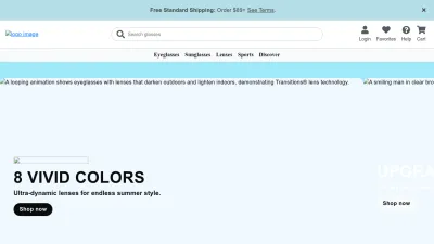 Screenshot of Zennioptical.com