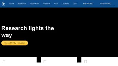 Screenshot of Ohsu.edu
