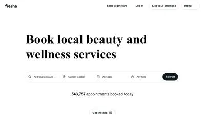 Screenshot of Fresha.com