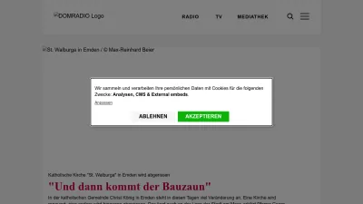 Screenshot of Domradio.de