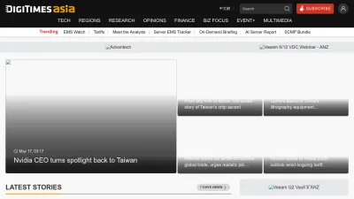 Screenshot of Digitimes.com