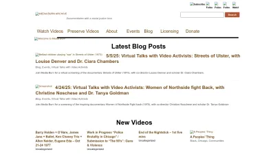 Screenshot of Mediaburn.org