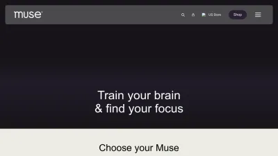 Screenshot of Choosemuse.com