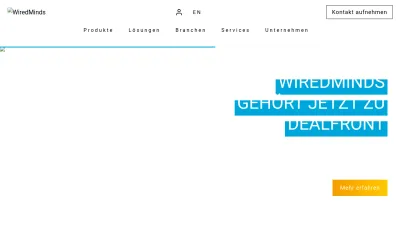 Screenshot of Wiredminds.de