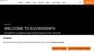 Screenshot preview of euvsdisinfo.eu